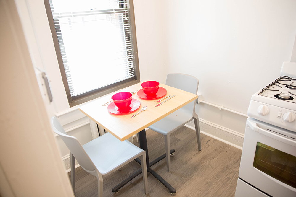 Studio Apartment: 2109 F. St, Kitchen Dining Area